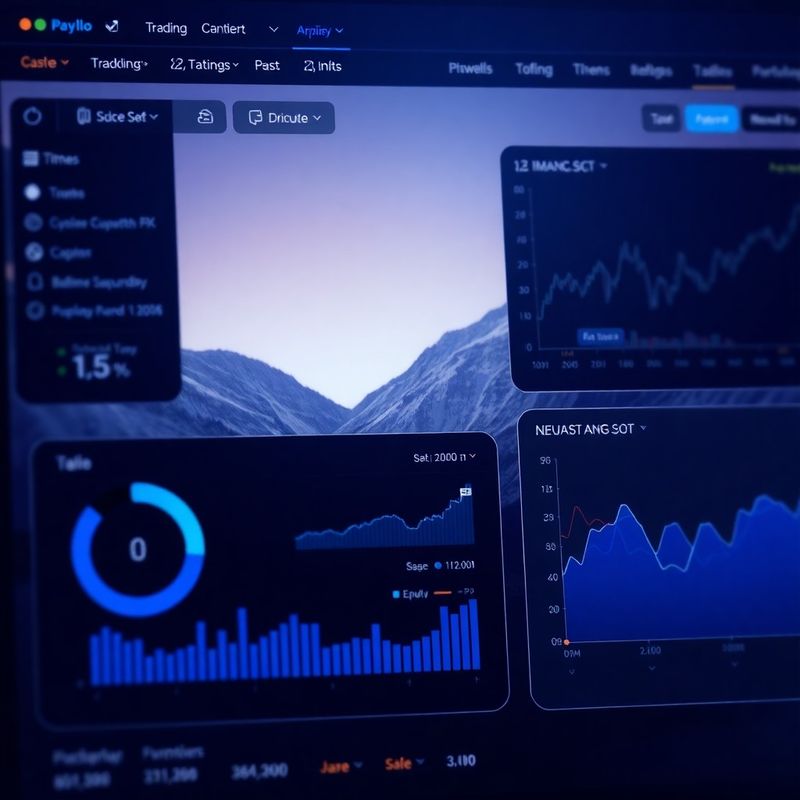 Vmesnik trading bota z indigo poudarki